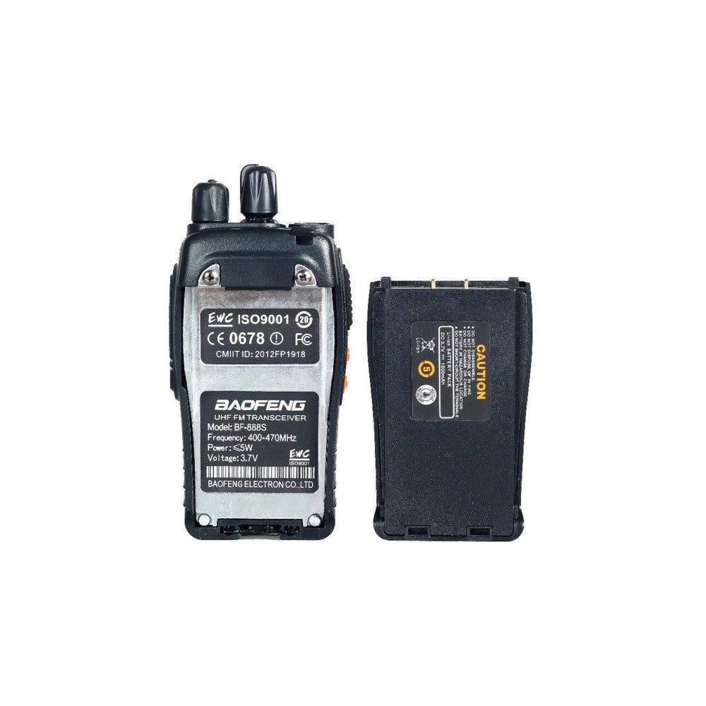 Trade Shop - Ricetrasmittente Pmr Radio Uhf 400-470 Mhz Walkie Talkie Cuffie -