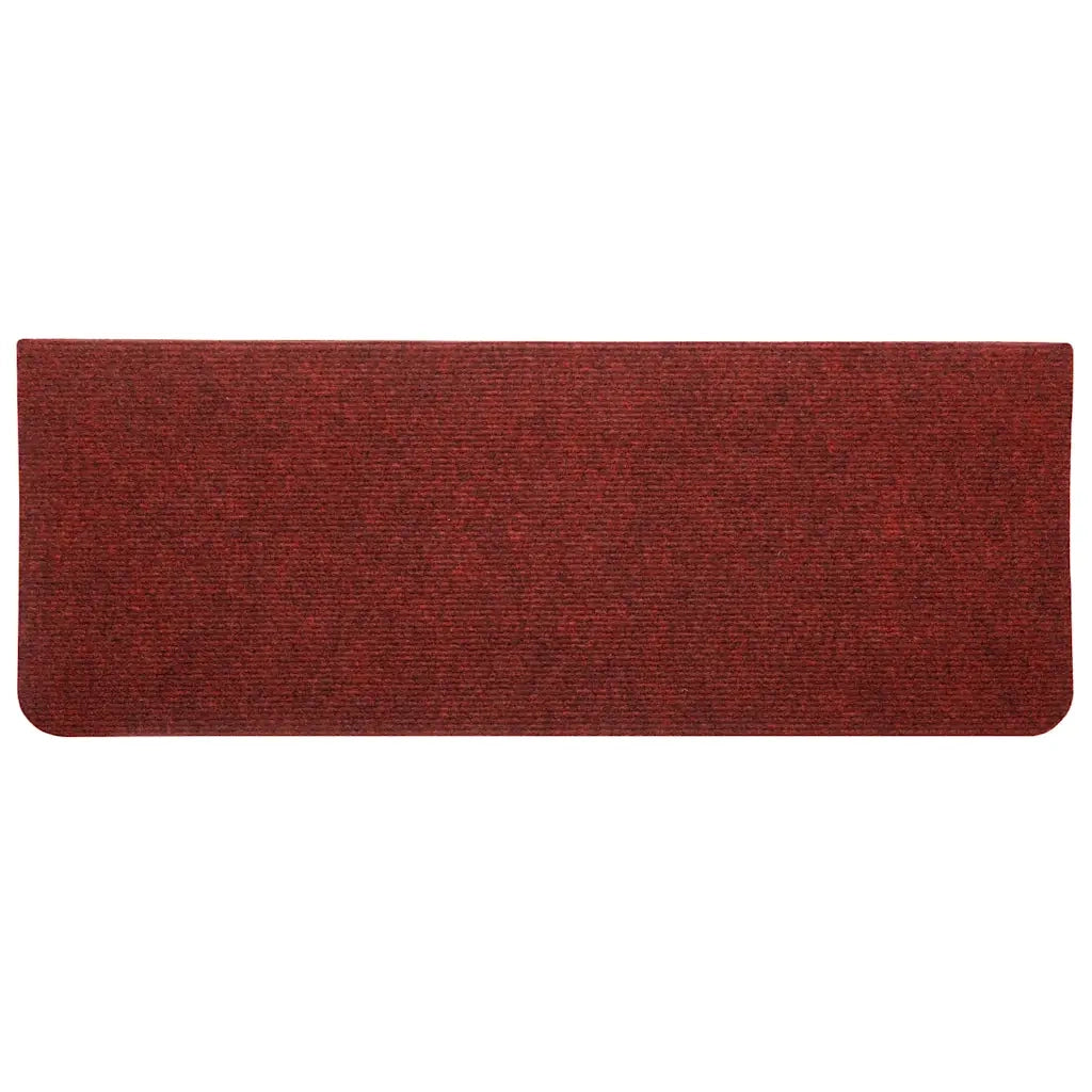 vidaXL Tappetini Autoadesivi per Scale 30 pz Rossi 65x22,5x3,5 cm