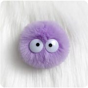 Accessori DIY - Pomponi in Bambù con Occhi - 5 cm - 5 Pezzi - Sostenibili - Leggeri - Fatti a Mano