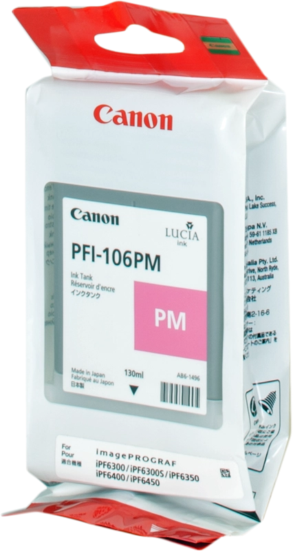 Canon PFI-106 PM cartuccia d'inchiostro 1 pz Originale Magenta per foto