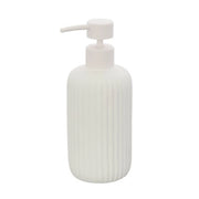 Dispenser sapone bianco in ceramica soft touch capienza 330 ml Spring