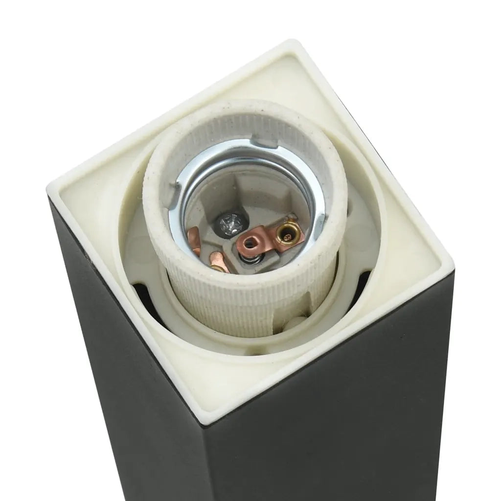 Lampada a paletto con sensore 50 cm Nera IP44 4006077