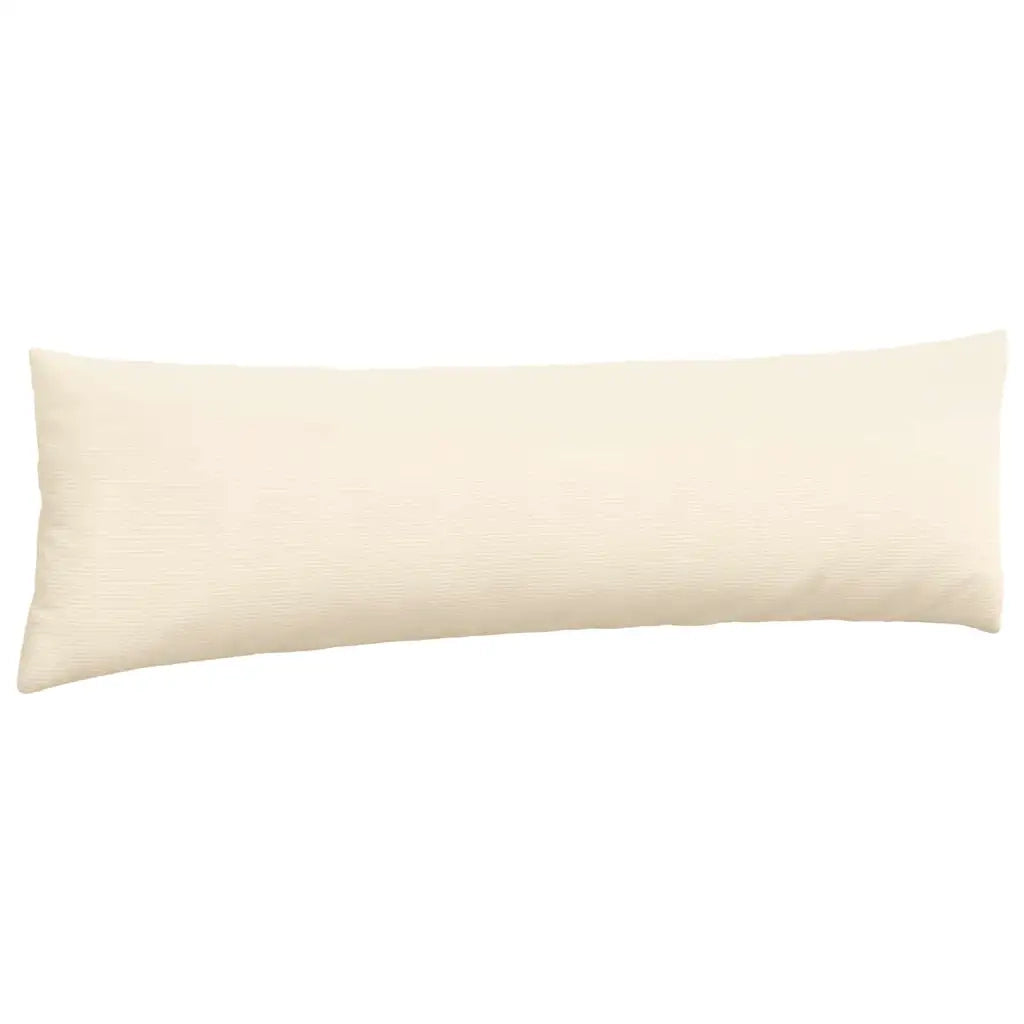 Cuscini da Divano 2 pcs Crema 145 x 40 cm Tessuto in Cords