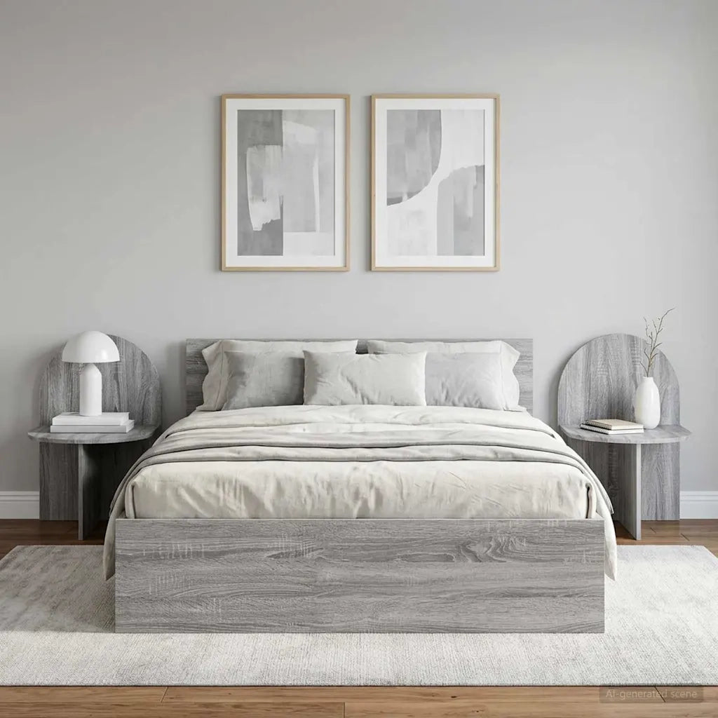 Comodino 2 pcs Grigio Sonoma 48 x 49 x 65 cm 8001126