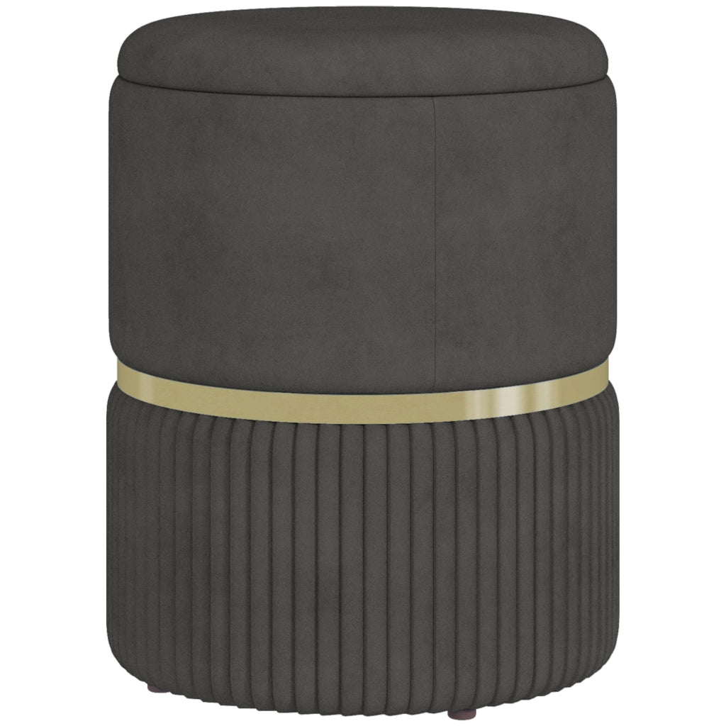 Pouf Contenitore ¨C Zephmum ¨C Grigio 36x36x44 cm
