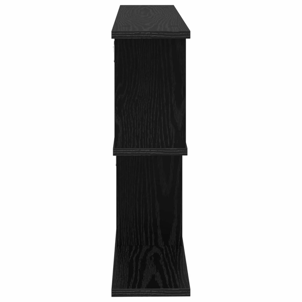 Scaffale da parete Rovere Nero 80 x 15 x 50,5 cm 8012285