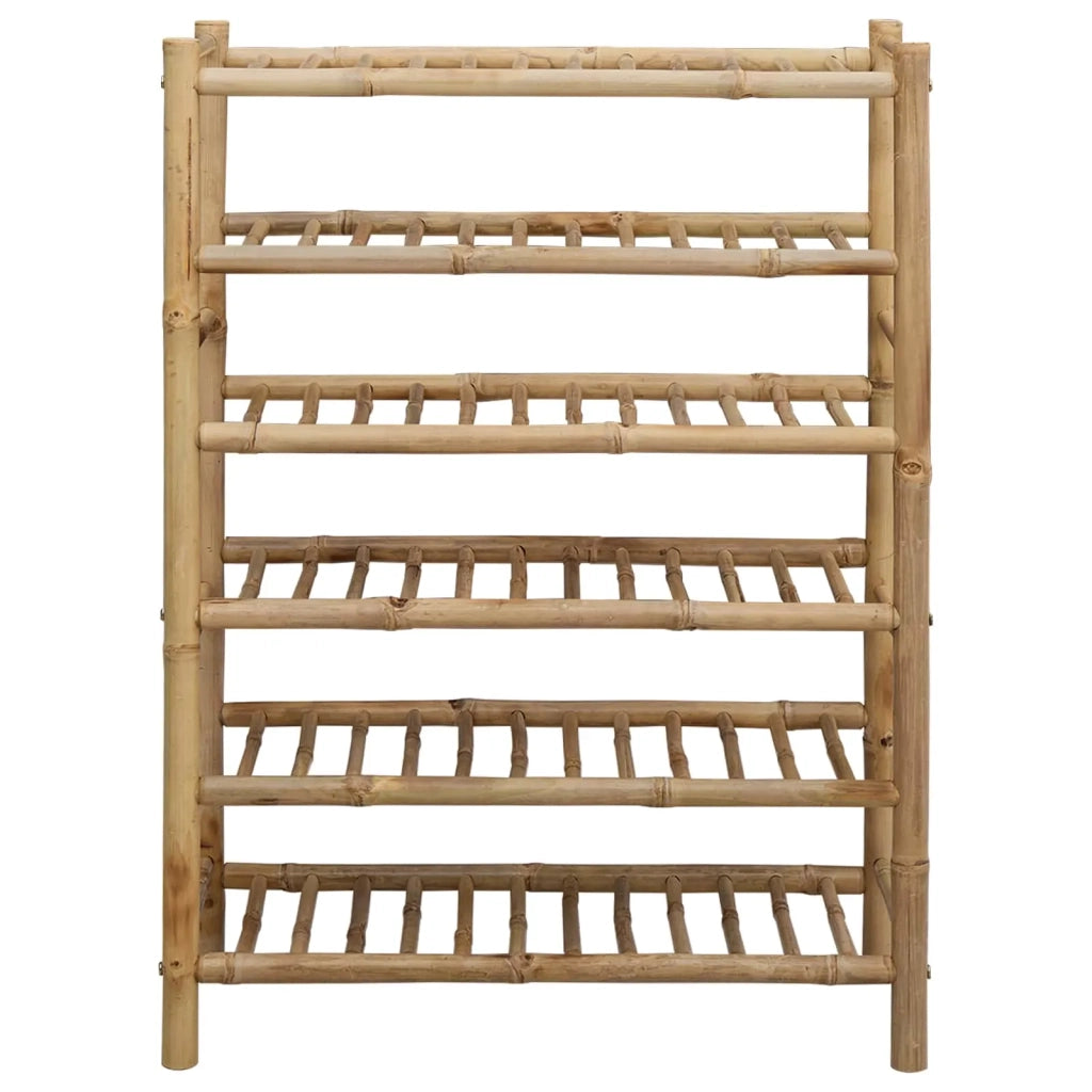 Scarpiera con lo scaffale Naturale 68 x 28 x 96 cm Bambù 42028237