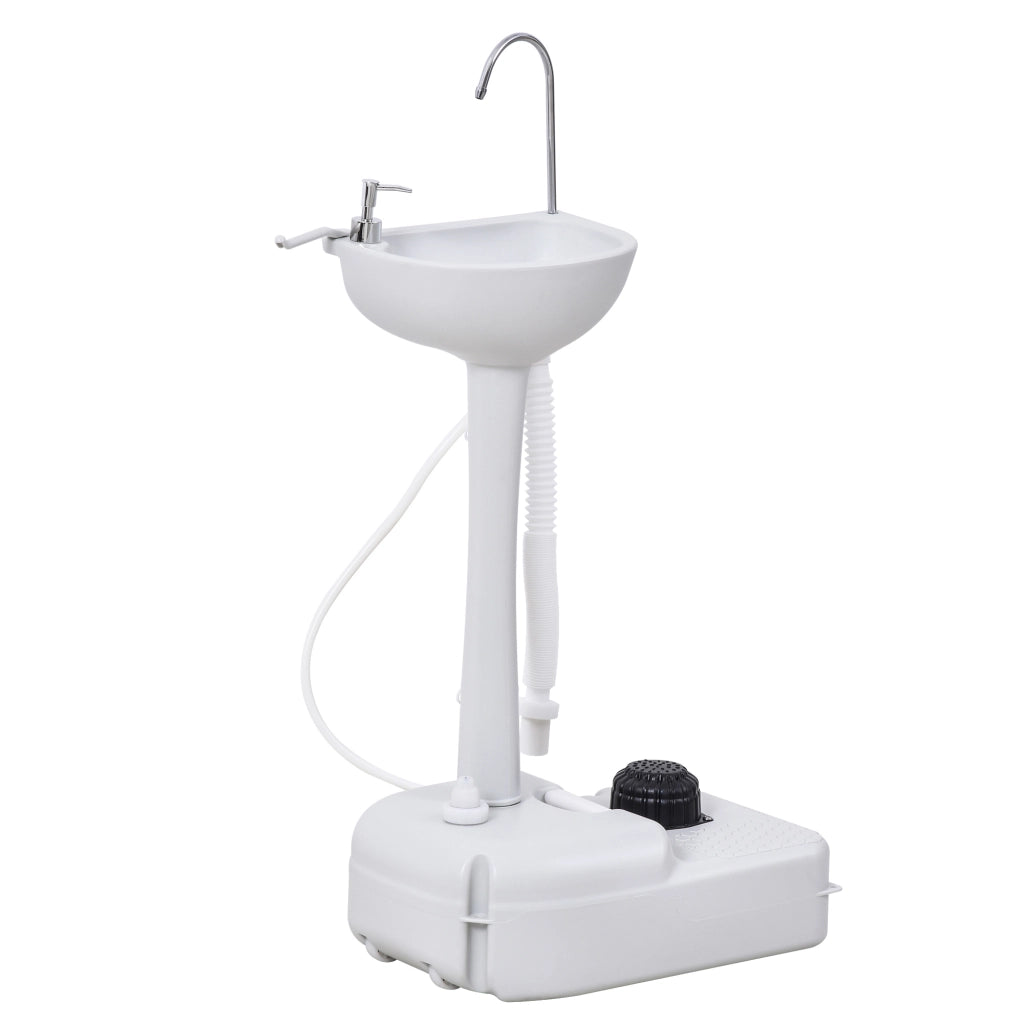 Lavabo mobile con ruote ¨C zephmum ¨C bianco 51x33.5x103 cm