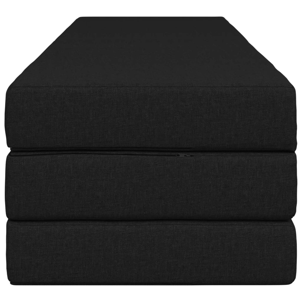 Divano Letto Pieghevole 200 x 67 x 45 cm Nero 900258