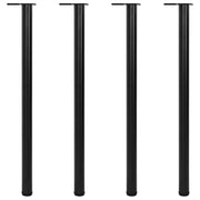 Set 4 gambe nere per tavolo regolabili in altezza 1100 mm