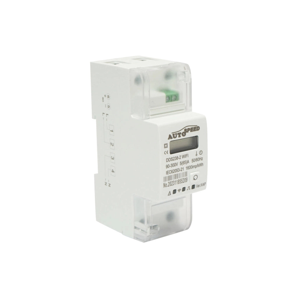Smart Meter monofase 220V, 65A, DDS238-2 WIFI Tuya, Smart Life, contatore intelligente di energia e potenza elettrica