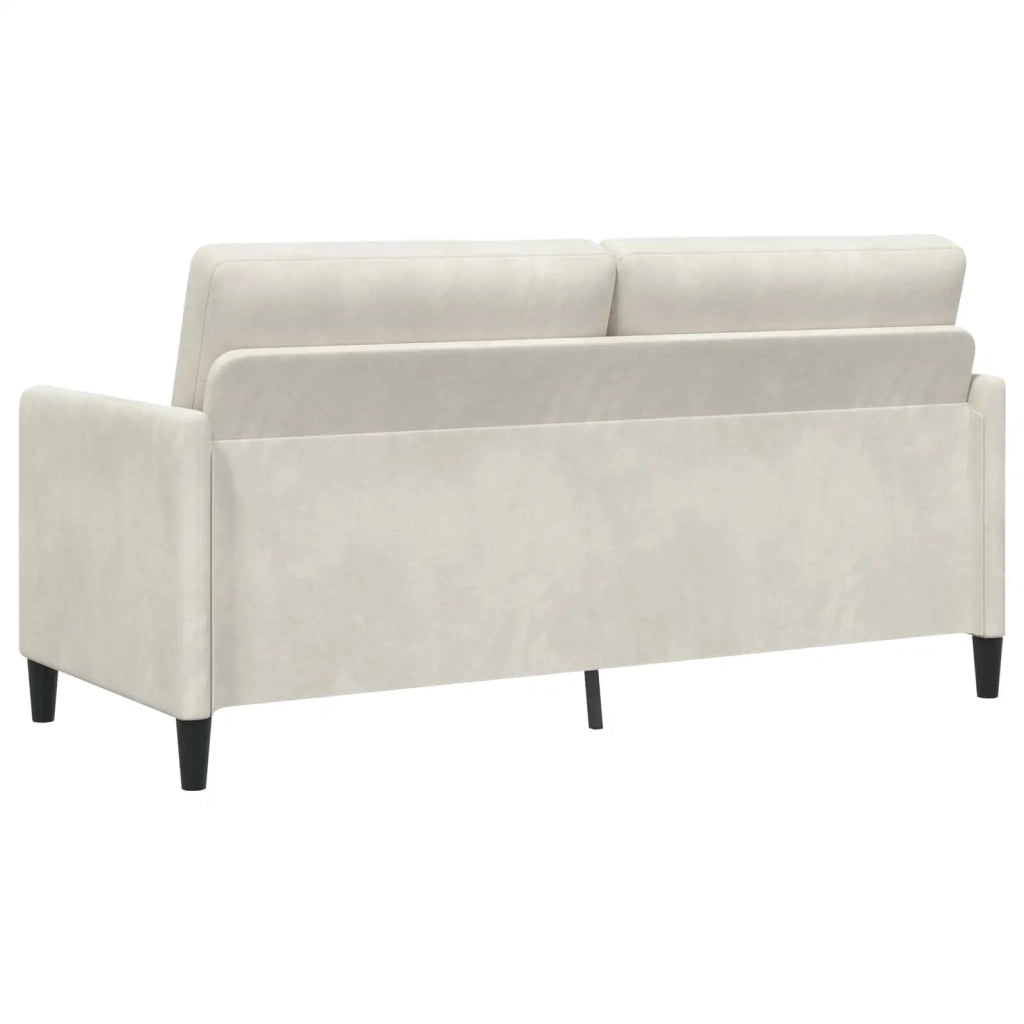 Set di Divani con Storage 2 pz Crema Poliestere 3429198