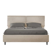 Letto imbottito Matrimoniale 160x200 cm Sleeper - Contenitore,Microfibra,Sabbia