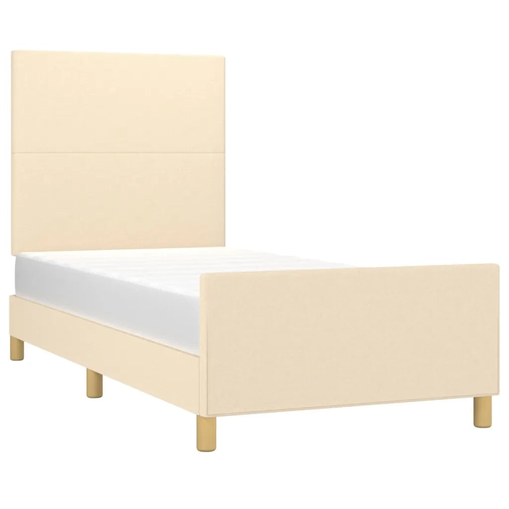 Giroletto con Testiera Crema 80x200 cm in Tessuto cod mxl 60713