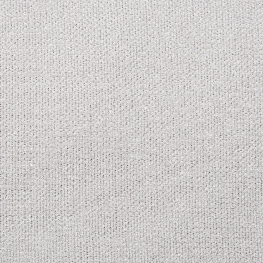 Divano angolare a 4 posti a sinistra Tessuto grigio chiaro Braccioli imbottiti a binario Cuscini aggiuntivi Stile moderno minimalista