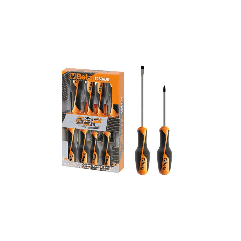 Set giraviti Beta 1263/D8 – 8 pezzi – lame 50-125 mm – Beta