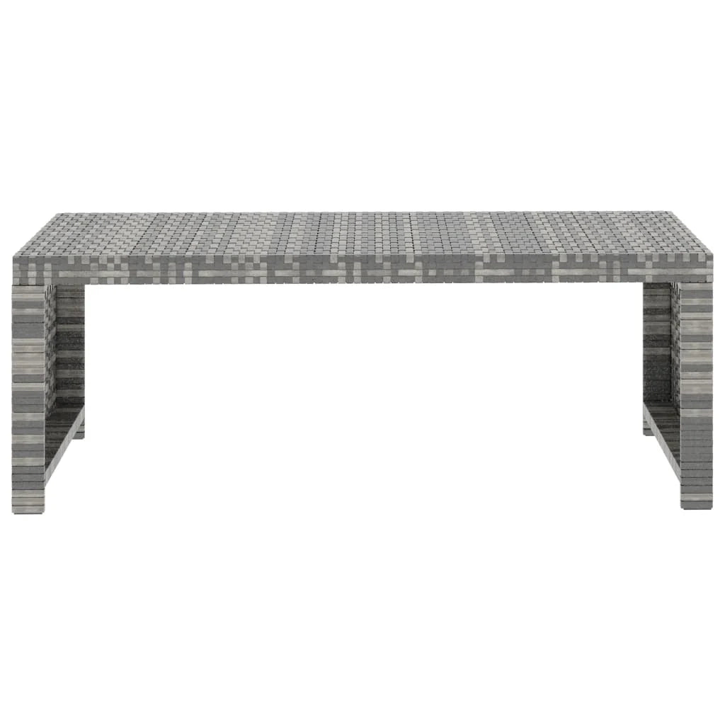 Set di mobili da giardino mobili da esterno 5 pezzi con cuscini resina intrecciata grigia 02_0016433