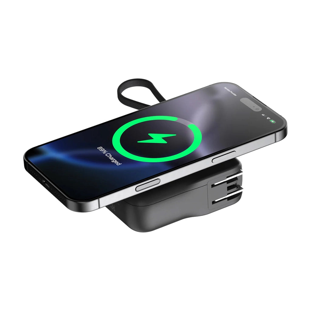Caricatore da Viaggio 3-in-1 con Powerbank 10000mAh 30W USB-C Modello TravelPro Nero Xtorm