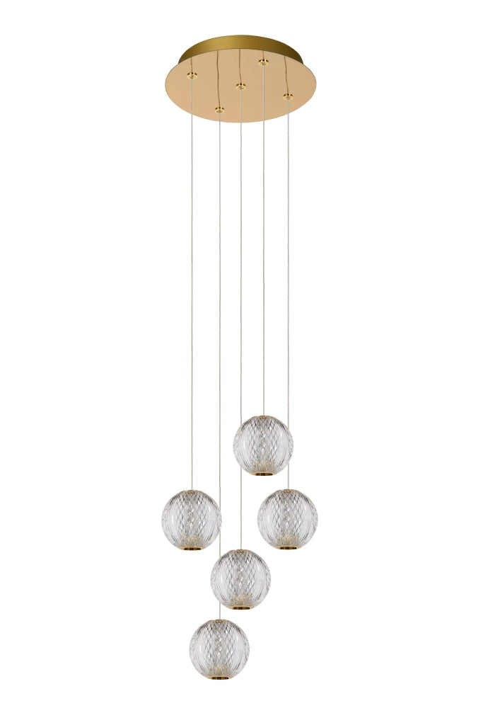 Lampada a sospensione Lucide Cintra LED 21W Ø32 ottone