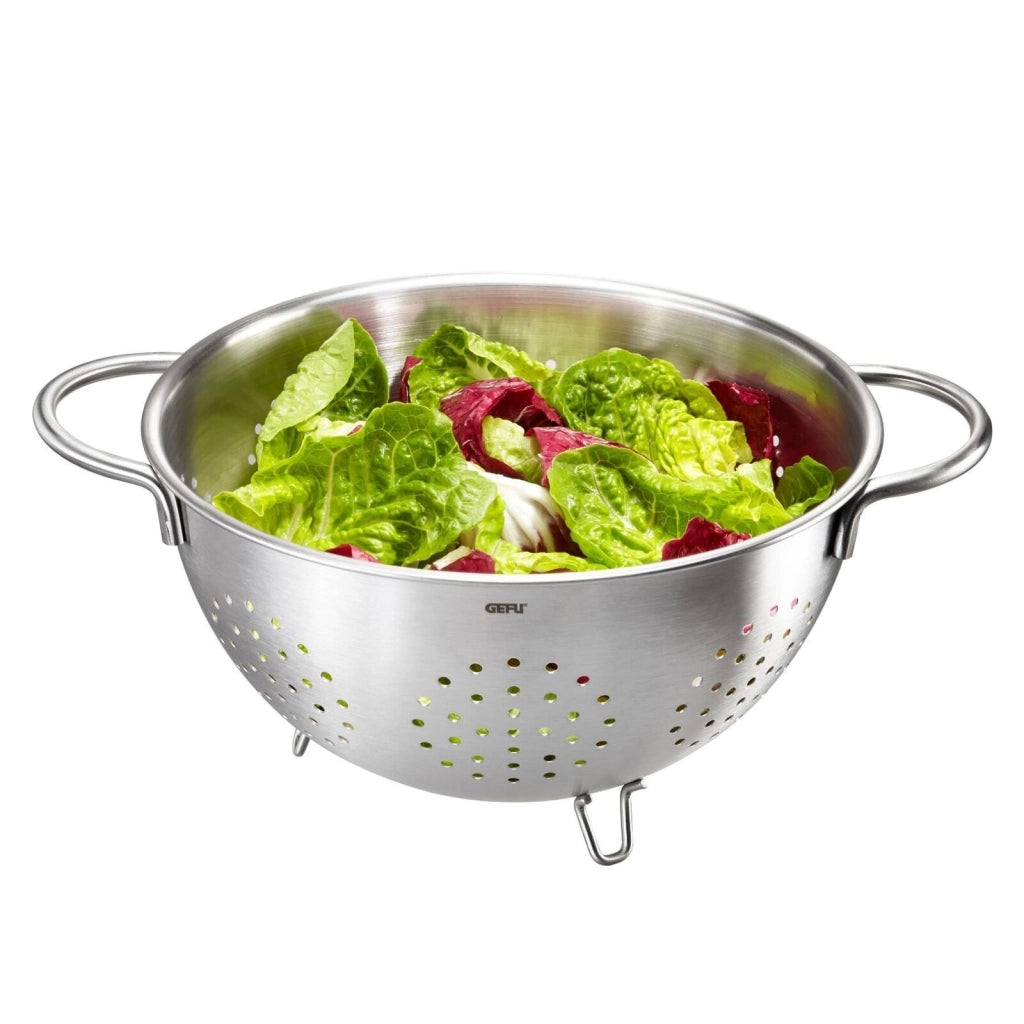 GEFU G28130 COLINO Colino Acciaio Inox 24 cm Capacita' 4 L con Maniglie e Lavabile in Lavastoviglie colore Acciaio inox