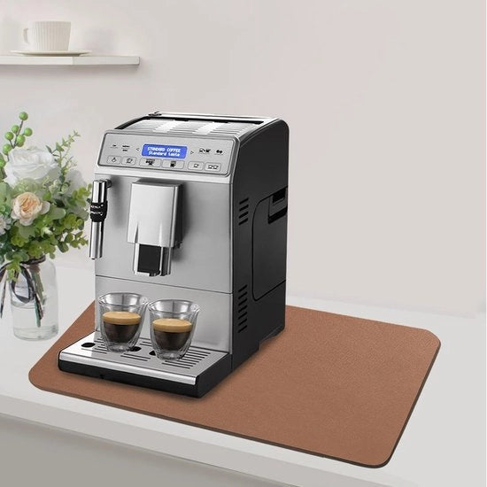Mat di assorbimento superiore per cucina 
Mat di assorbimento per cucina con superficie antiscivolo 
Mat di assorbimento per cucina con contenitore per residui 
Adatto per lavabo per macchinetta del caffè 
Lavabo con superficie antiscivolo
