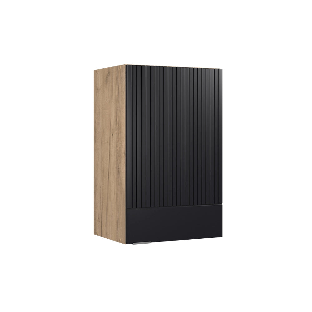 Vicco Pensile da cucina Nero a righe 45 cm