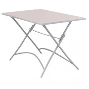 Tavolo Bristol 110x70x72 h cm in Acciaio Tortora
