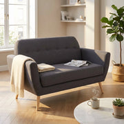 Divano due posti Scandinavo in Tessuto cm 147x79x86 - SILENTE
