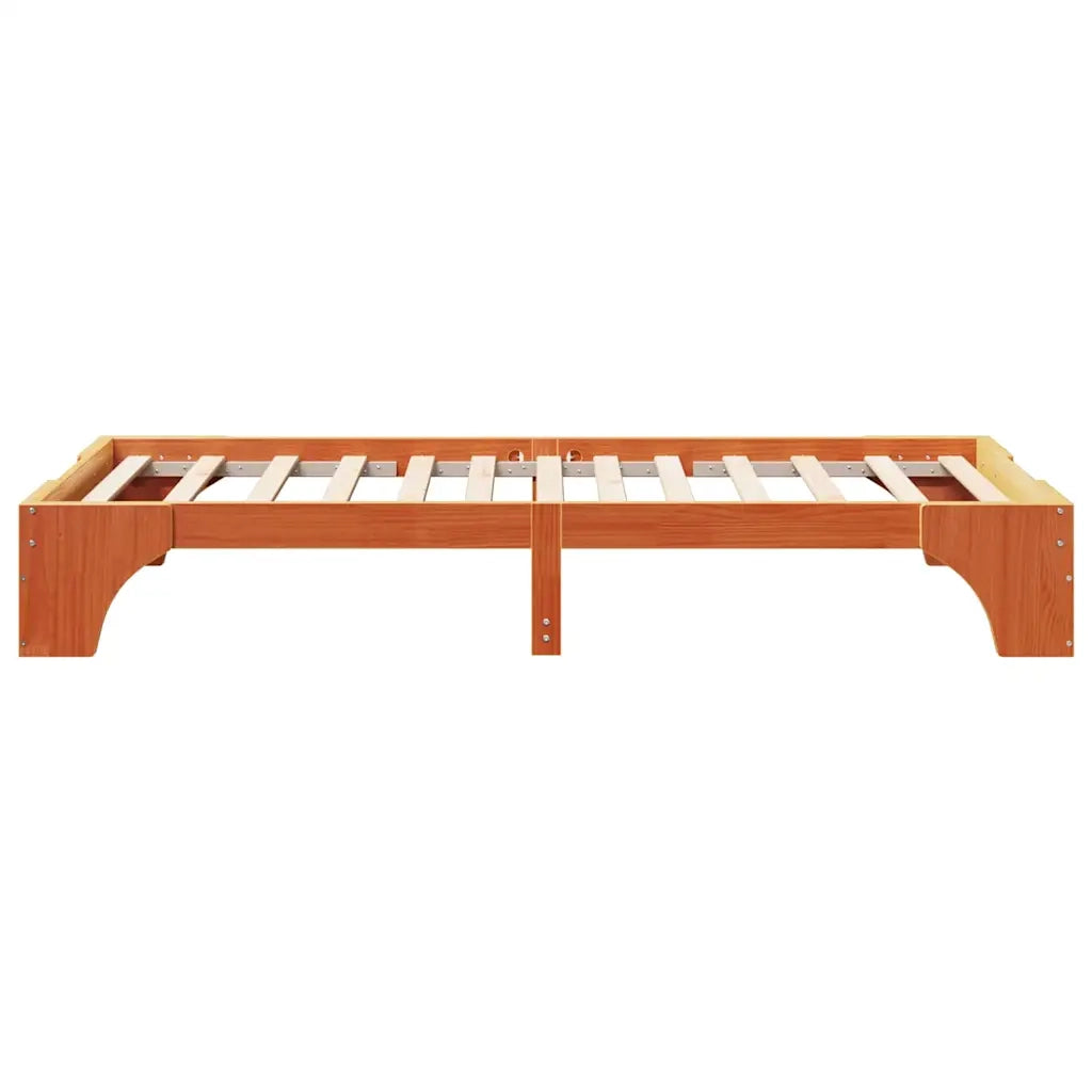 Struttura del letto Marrone cerato 90 x 200 cm Pino massello