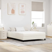 Materasso-Materasso per letto Crema 140 x 200 cm Tessuto