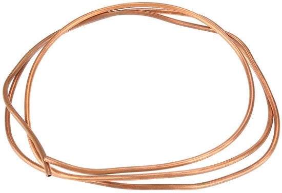 Tubo di rame morbido - 2 metro - Ideale per la raffreddamento - Colore bronzo - Piastra flessibile - Per apparecchiature elettriche - Tubo di rame di alta qualità