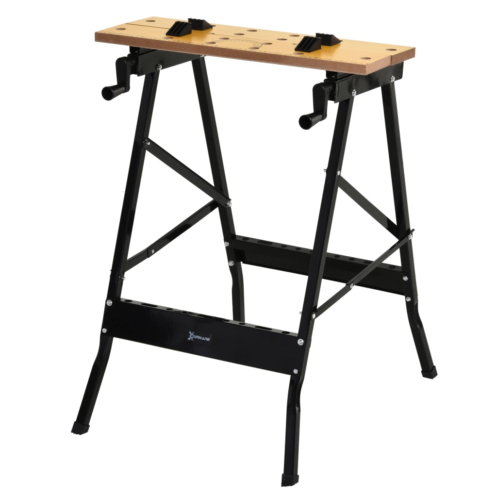 Tavolo da Lavoro Pieghevole Banco ¨C zephmum ¨C Legno MDF Ferro 60.5x62.5x78.5 cm