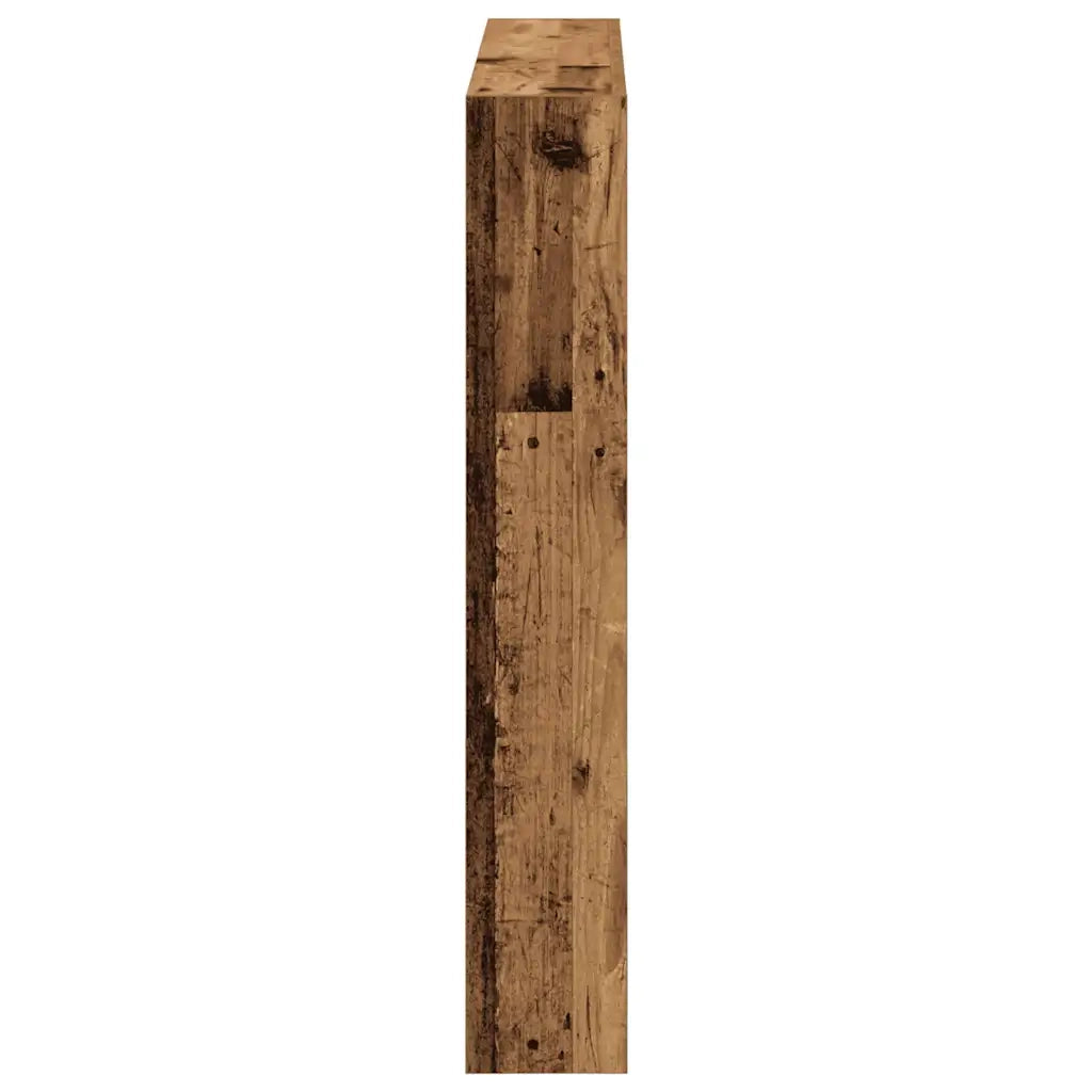 vidaXL Testiera con Contenitore a LED Legno Antico 100x17x102 cm