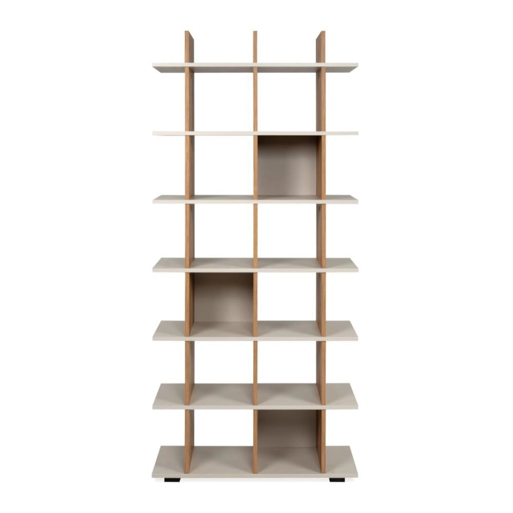 Libreria a Giorno Navas20A 12 Vani Colore Artisan Oak e Cashmere