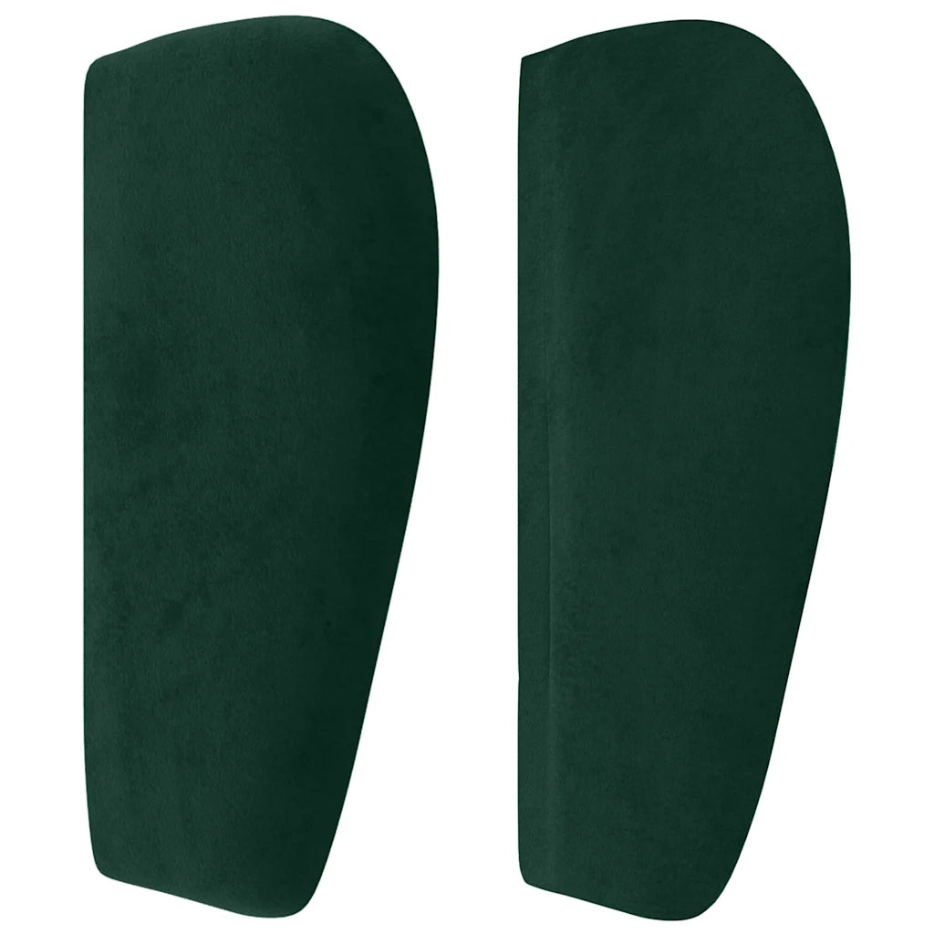 Testiera ad Orecchio Verde Scuro 93x23x78/88 cm in Velluto cod mxl 48049