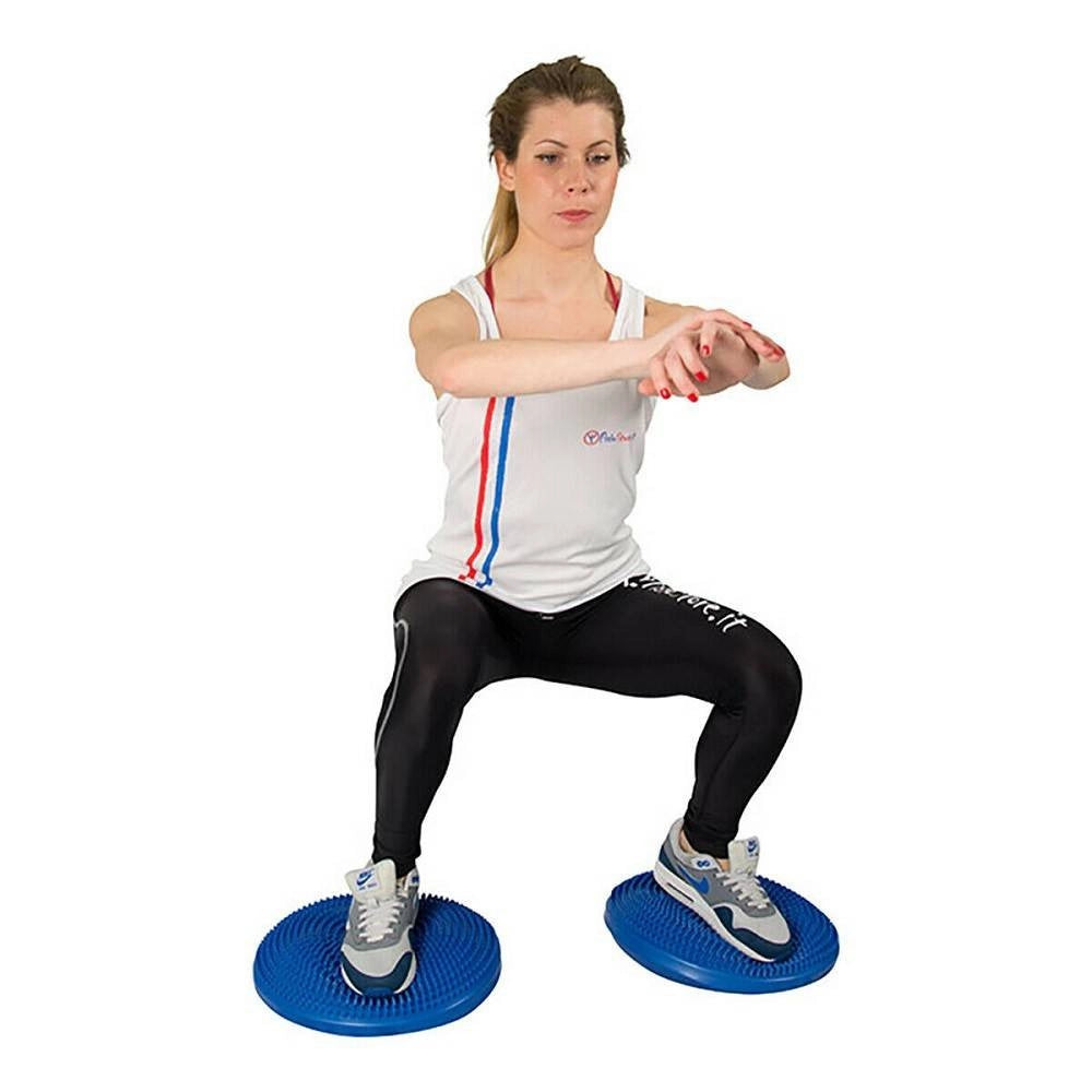 Trade Shop - Cuscino Di Equilibrio Fitness Bilancia Postura 35 Cm Pilates Propriocettivo -