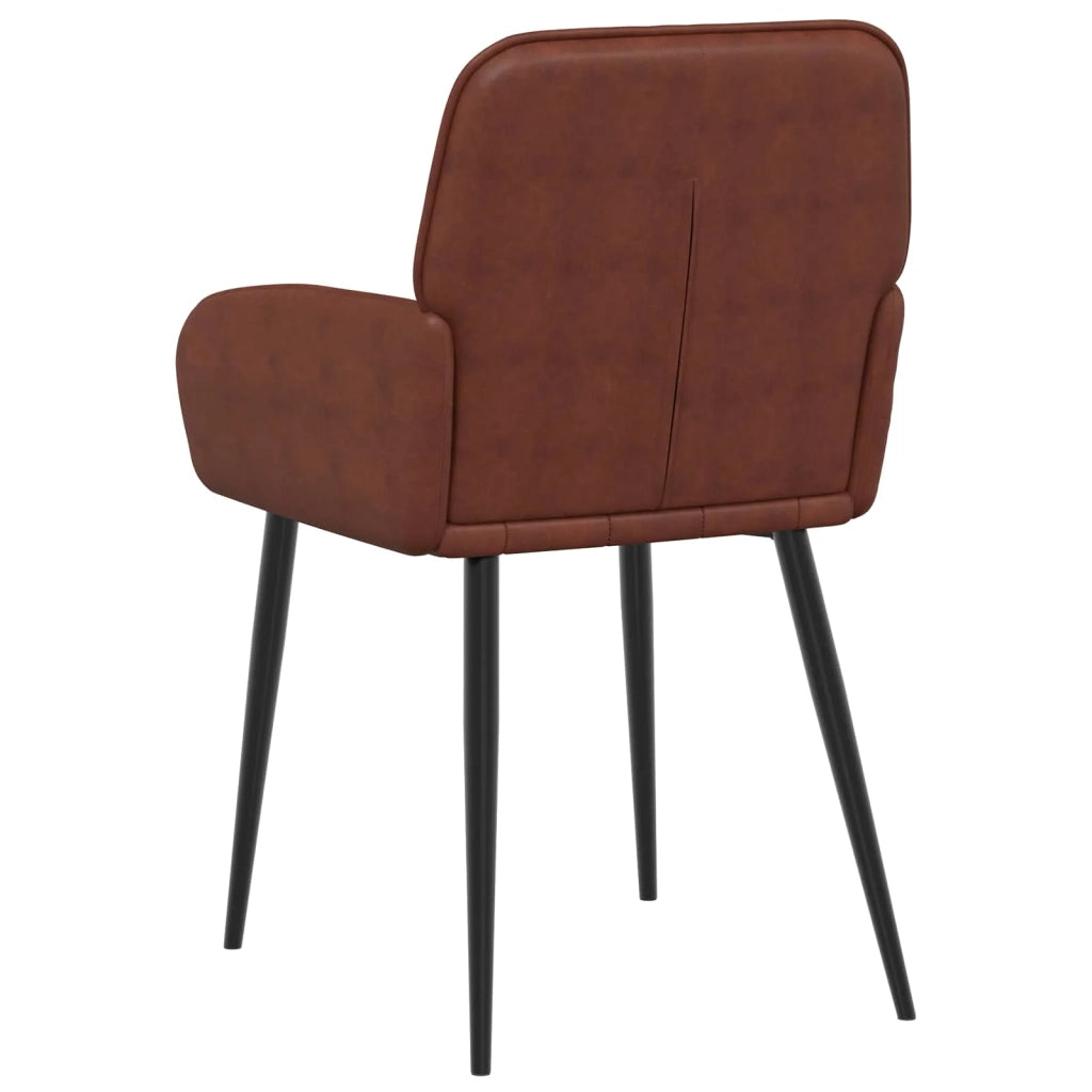 Sedie da pranzo 2 pcs Similpelle Marrone Lucido 42034284