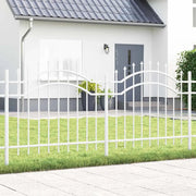 vidaXL Recinzione per Giardino Bianco 140 cm
