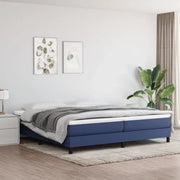 Giroletto senza Materasso Blu 200x200 cm in Tessuto