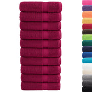 Asciugamani Premium SOLUND 10 pz Bordeaux 50x100 cm 600 g/m² 137211