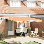 Tenda Retrattile con giallo e arancione 400 ×300 cm Tessuto 3330528