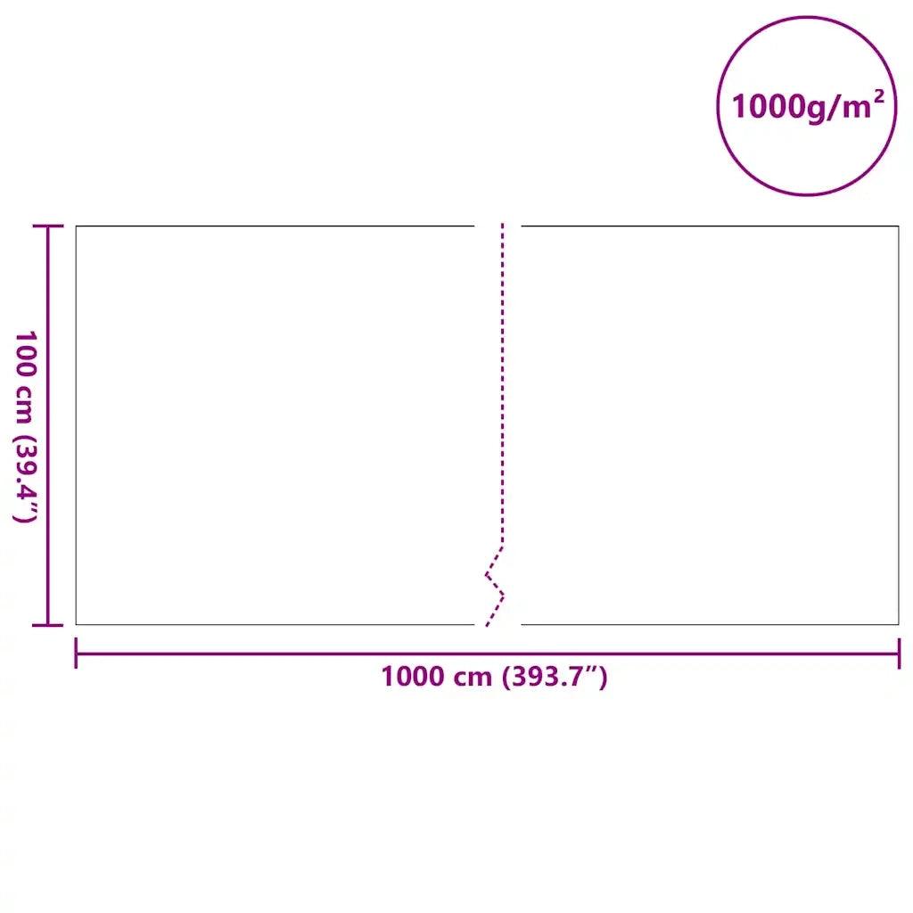 Tessuto per Laghetti Grigio 1 x 10 m Poliestere e Cotone CFW9607369