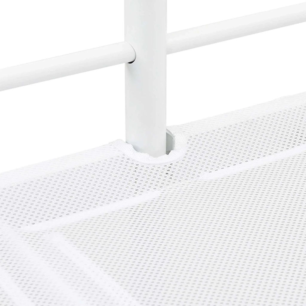 Letto loft per bambini con scivolo Bianco e Antracite