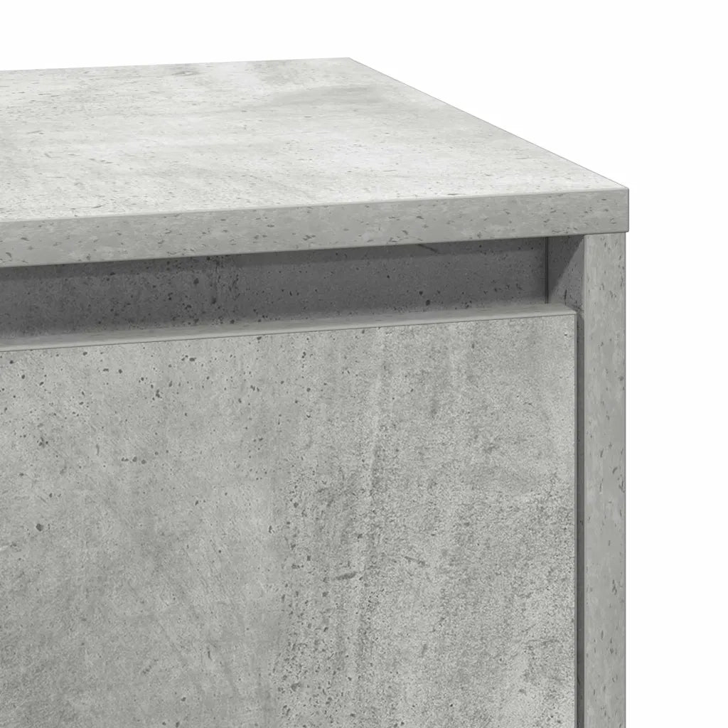 Armadio da Notte con cassetto Grigio cemento 39 x 34,5 x 65 cm 869629