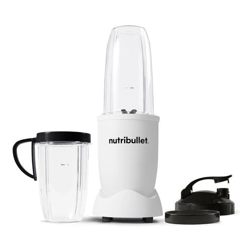Nutribullet pro – frullatore compatto e potente, estrattore di nutrienti, smoothie maker, 900w, bianco opaco (nb907maw)