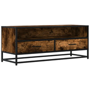 Mobile TV | Armadietto TV | Mobile Porta TV Rovere Fumo 100x34,5x40cm Legno Multistrato e Metallo