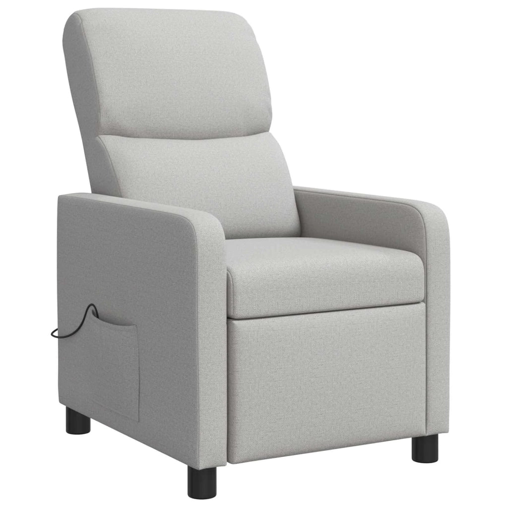 Divano Sedia-Poltrona Massaggiante Grigio Nuvola Tessuto 522166