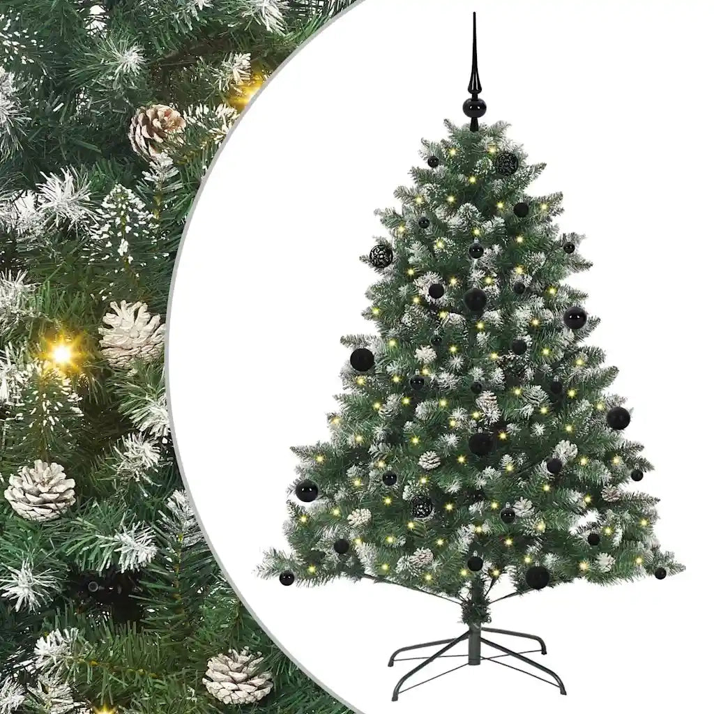 Albero di Natale | Decorazioni natalizie artificiale con 150 LED Verde 150 cm