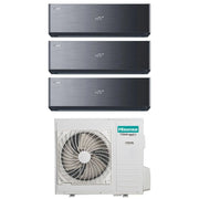 Condizionatore Hisense Trial Split ENERGY PRO X BLACK 18+18+18 con 5AMW105U4RQC R-32 Wi-Fi Integrato