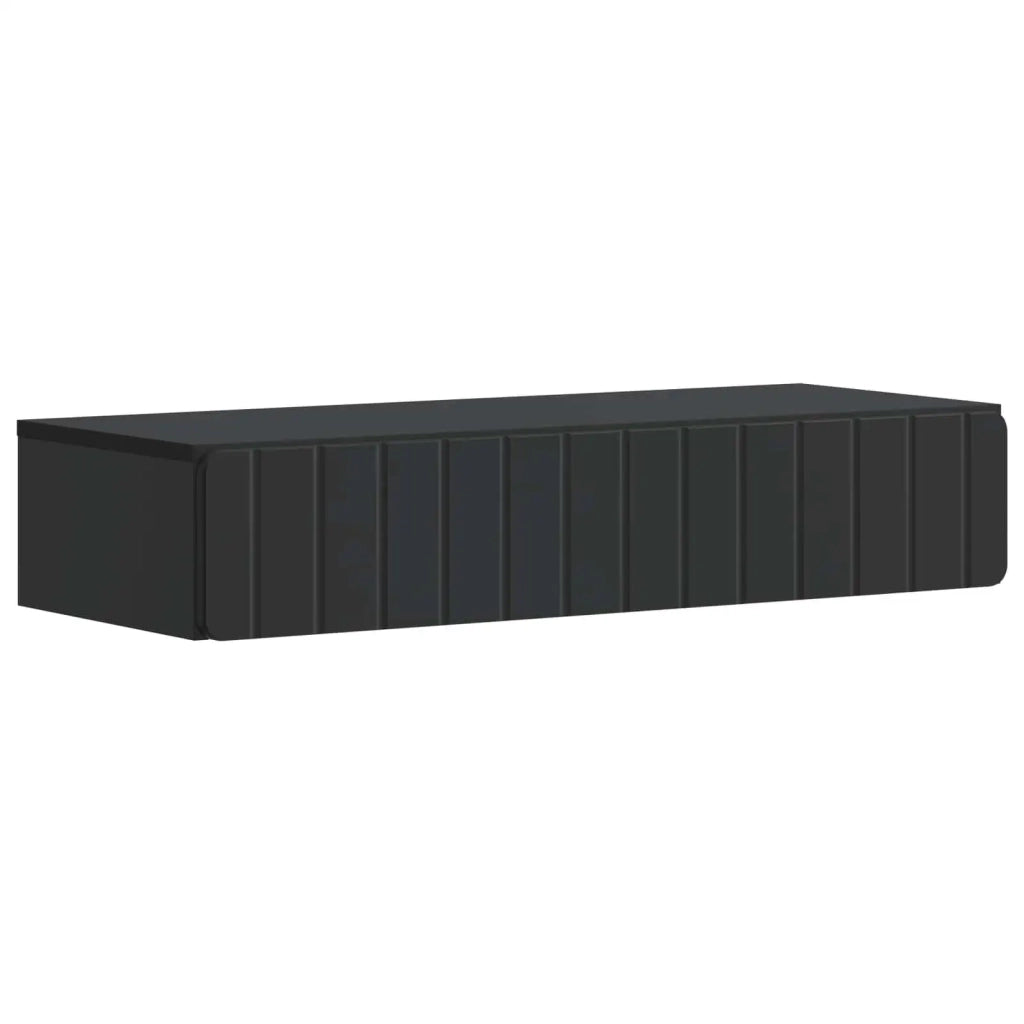 Tavolino da Parete Laterale Nero 87,5 x 34,5 x 17 cm 898326